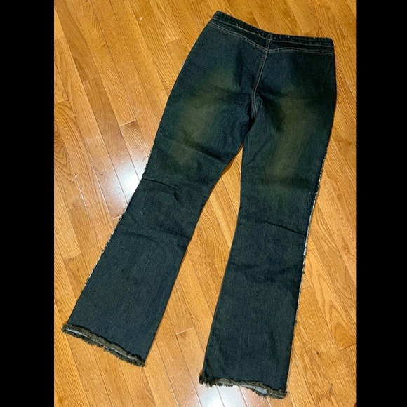 💕SOLD💕 Y2K Younqiue Jeans brand lace up flared jeans - Picture 3 of 5